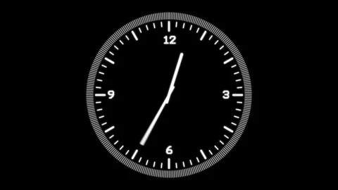 White Clock Stock Footage 121107023