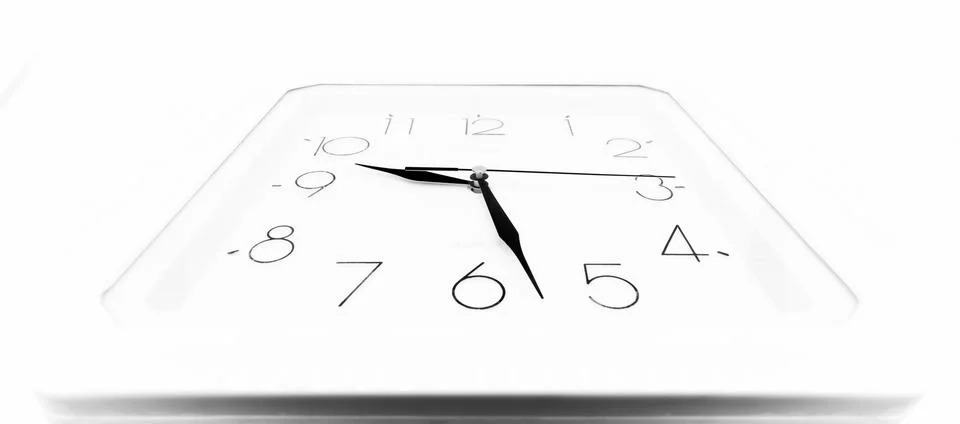 White clock Stock Photos