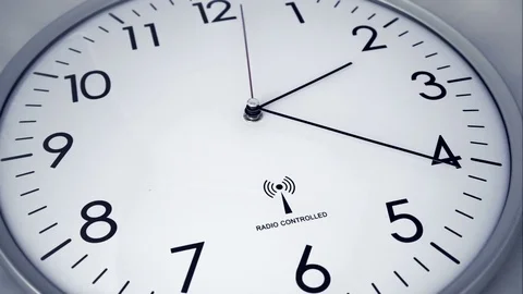 White clock time lapse  Stock Footage 70713167