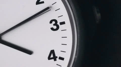 White Clock Time Passing 스톡 동영상 18178500