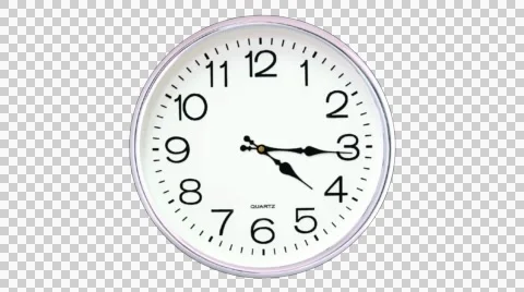 White Clock Timelapse 스톡 동영상 44045542