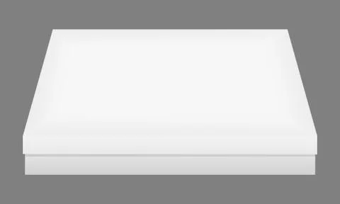 White closed packing box vector illustration Stock Illustration