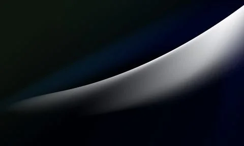 White cloth background abstract with soft waves on black background. White curve Stock Illustration