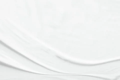 White cloth background abstract with soft waves. Stock Photos