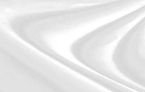 White cloth background abstract with soft waves. Stock Photos