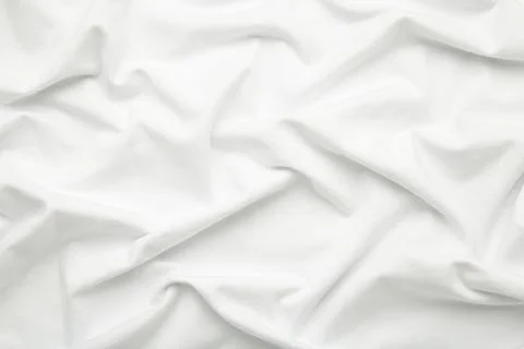 White cloth background abstract with soft waves. Space for text Stock Photos