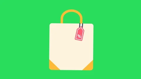 White cloth bag Vídeo Stock 128626134