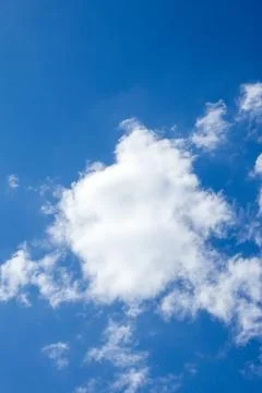 White Cloud Against Blue Sky 스톡 사진