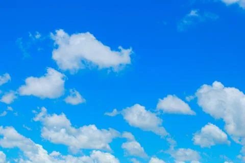 White cloud and blue sky Stock Photos