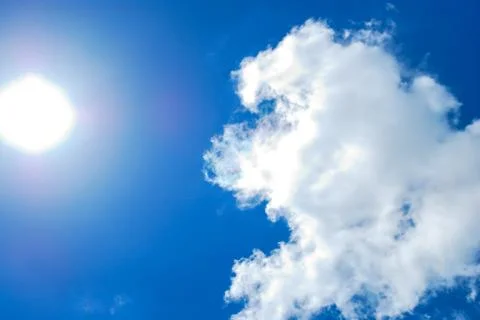 White cloud and blue sky Stock Photos
