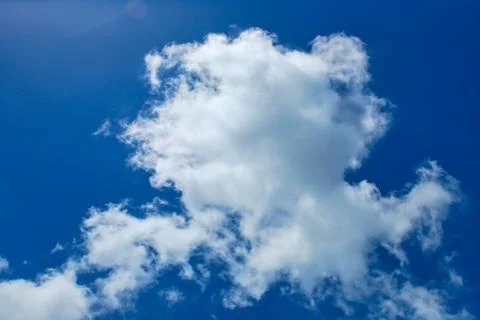 White cloud and blue sky Stock Photos