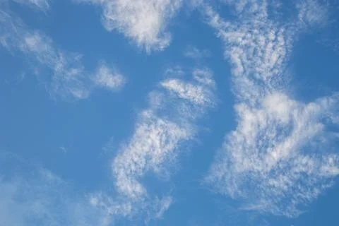 White cloud and blue sky background image. Foto stock
