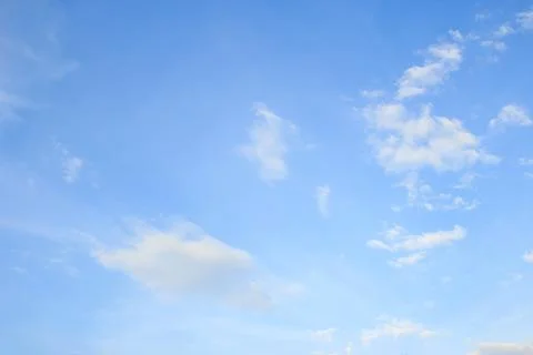 White cloud and blue sky background. Stock Photos