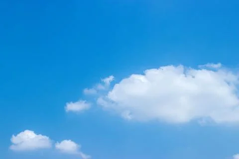 White cloud and blue sky. Nautral background and texture. Stock Photos