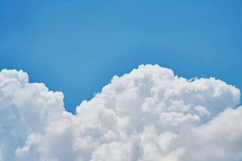 White Cloud and White Sky Stock Photos