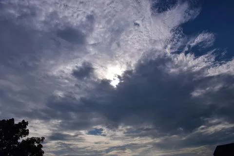 White cloud background and texture Foto stock