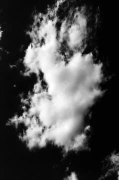White cloud on black background. Dramatic Clouds Background. Stock Photos