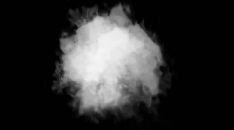 White Cloud Black Background Stock Footage 45357361