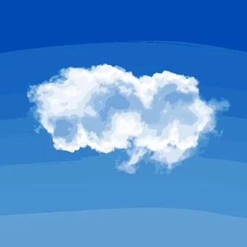 White cloud on blue abstract background Photos