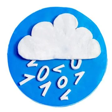 White cloud on blue background 写真素材