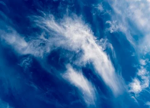 White cloud on blue sky background Stock Photos