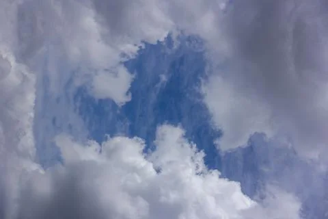 White cloud on blue sky background 스톡 사진