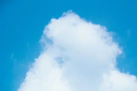 White cloud on blue sky background Stock Photos