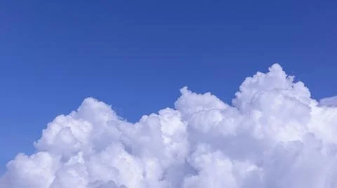 White cloud with blue sky background Foto stock
