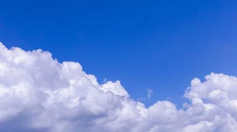 White cloud with blue sky background Stockfoto's