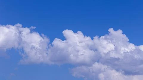 White cloud with blue sky background Foto stock
