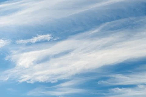 White cloud on blue sky. Delicate clouds and blue sky suitable for background Stock Photos