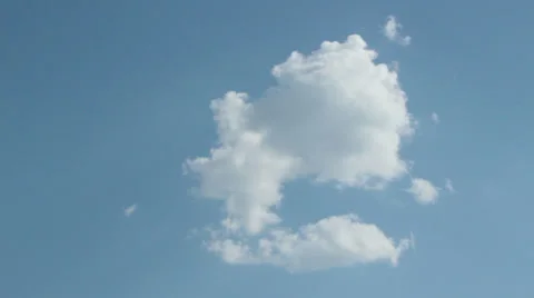 White cloud on blue sky 動画素材 24566211