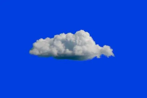 White Cloud on Blue Sky or Background. Foto stock