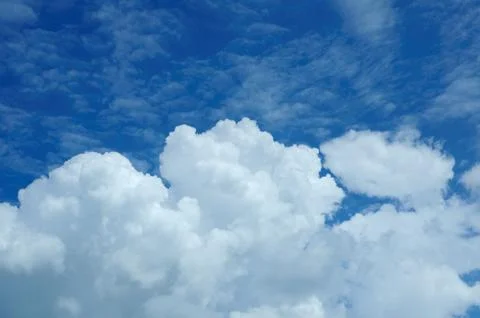 White cloud in blue sky Stock Photos