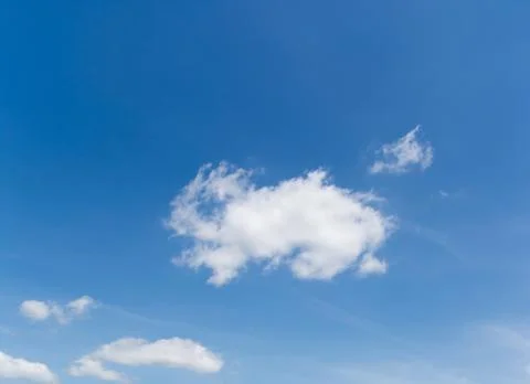 White cloud in the blue sky Stock Photos