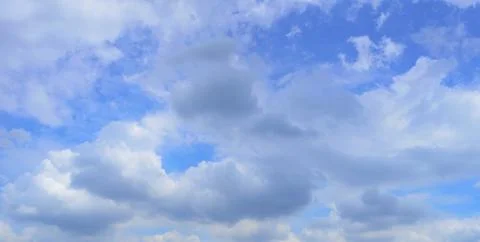 White cloud blue sky Stock Photos