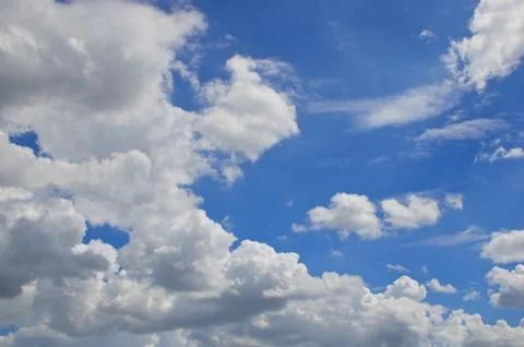 White cloud on blue sky Stock Photos
