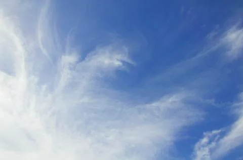 White cloud in the blue sky Stock Photos