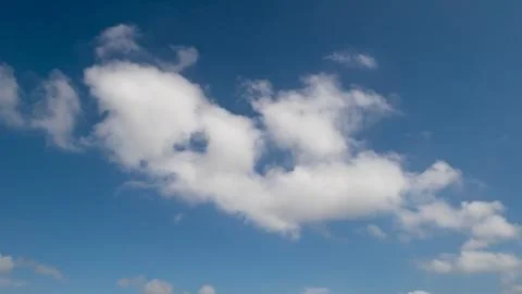The white cloud with blue sky Stock Photos