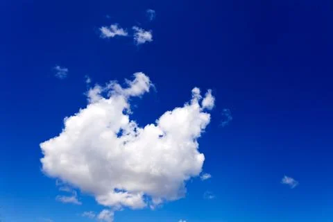 White cloud on blue sky Stock Photos