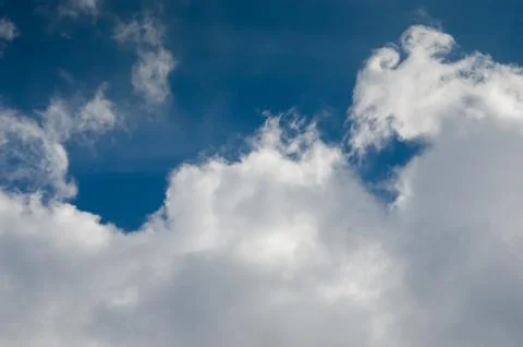 White Cloud On Blue Sky Stock Photos