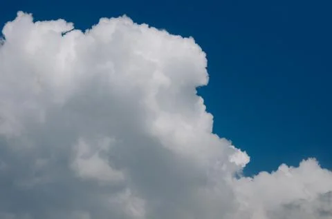 White Cloud On Blue Sky Stock Photos