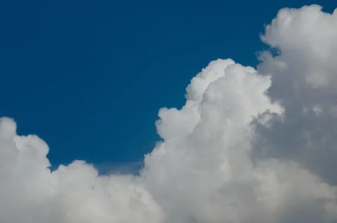 White Cloud On Blue Sky Stock Photos