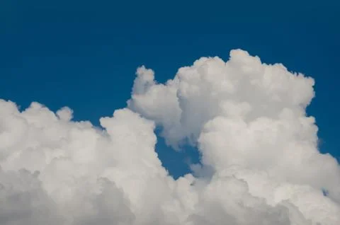 White Cloud On Blue Sky Stock Photos