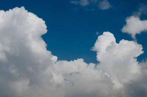 White Cloud On Blue Sky Stock Photos