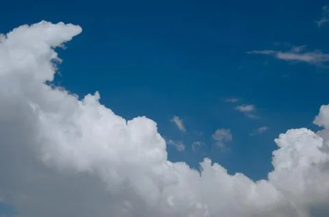 White Cloud On Blue Sky Stock Photos