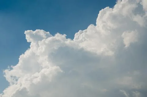 White Cloud On Blue Sky Stock Photos