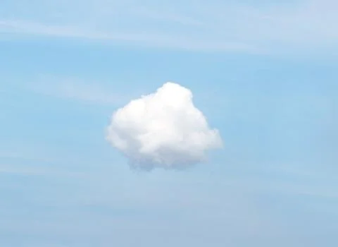 White cloud in the blue sky Stock Photos
