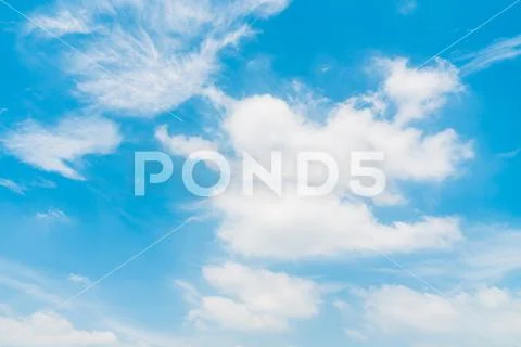 White cloud on blue sky Stock Photos