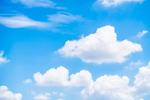 White cloud on blue sky Stock Photos